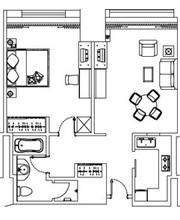 1LDK 74㎡ RMB22250～ / 1ヶ月