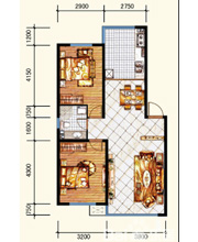 2LDK 100㎡ RMB8000～ / 1ヶ月
