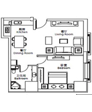 1LDK 80㎡ RMB13000～ / 1ヶ月