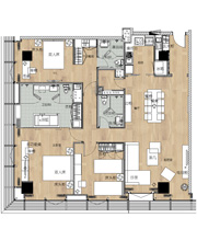 3LDK 180㎡ RMB45000～ / 1ヶ月